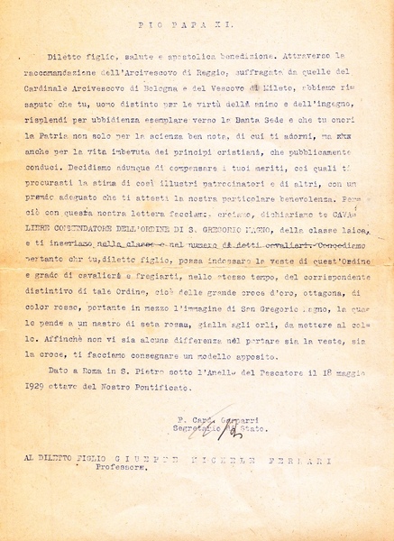 Pietro Gasparri. (Capovallazza di Ussita, 1852 – Roma, 1934). Cardinale …