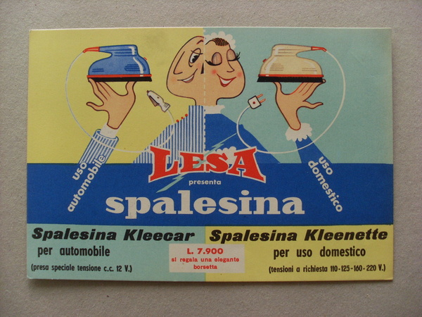 Cartolina / postcard LESA presenta Splalesina per automobile / per …