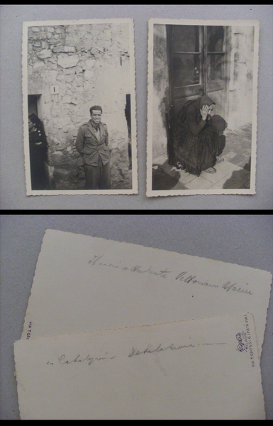 2 Foto formato cartolina Guerra di Spagna (Viganò - Milano)