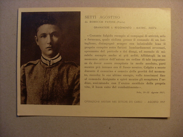 Cartolina Museo Storico Brigata Granatieri. Medaglie d \ ´Oro Guerra …