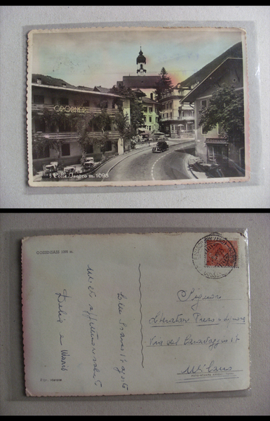 Cartolina / postcard Colle Isarco (Gossensaß - Bolzano) Gröbner - …