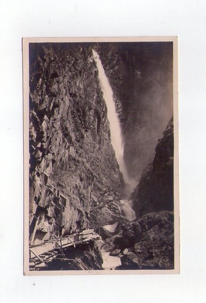 Cartolina / postcard Merano (Bolzano) Cascata Verrucca. Foto Leo Baehrendt