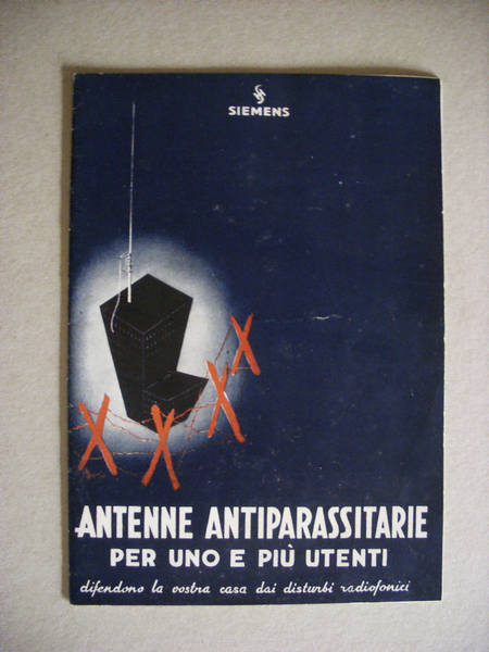 Depliant / Listino prezzi 1938 "SIEMENS - Antenne Antiparassitarie"