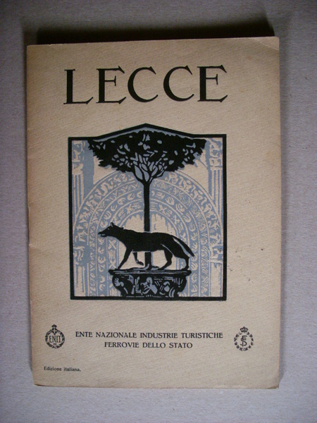 Depliant con copertina in xilografia LECCE. Ente Nazionale Industrie Turistiche …
