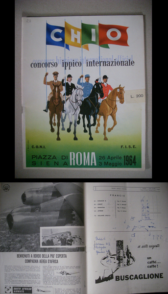 Depliant / Programma XXXII Concorso Ippico Internazionale Ufficiale di ROMA. …