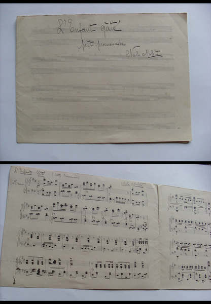 Spartito musicale di Nicola Moleti (compositore) "L'enfant gâté" Primi'900