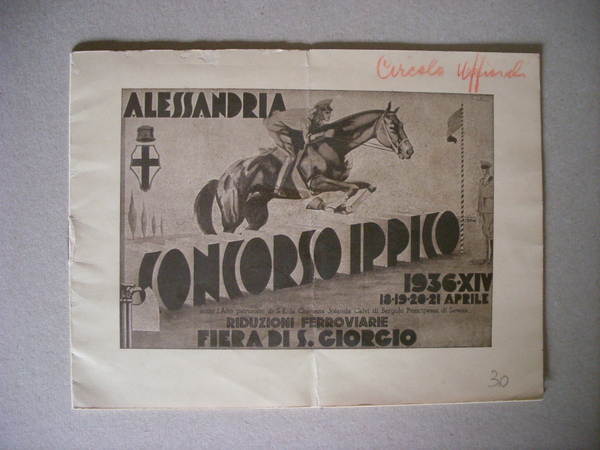 Volume "II Concorso Ippico ALESSANDRIA 1936 - Fiera di S.Giorgio"