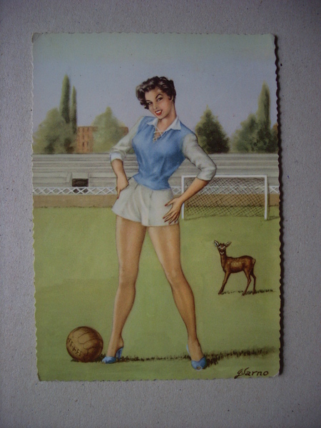 Cartolina illustrata GRAZIELLA SARNO - Divisa della SPAL (calcio)