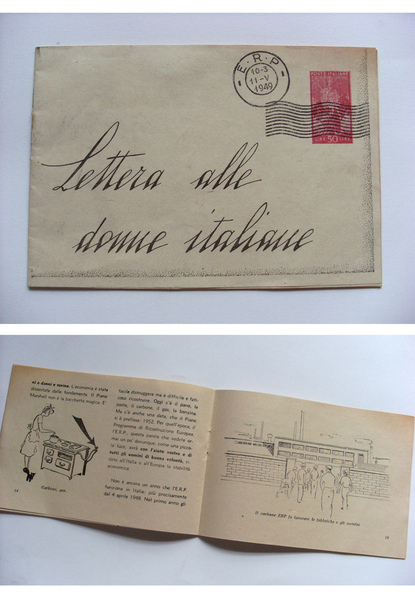 Libretto di propaganda E.R.P. (Programma di Ricostruzione Europea) 1949