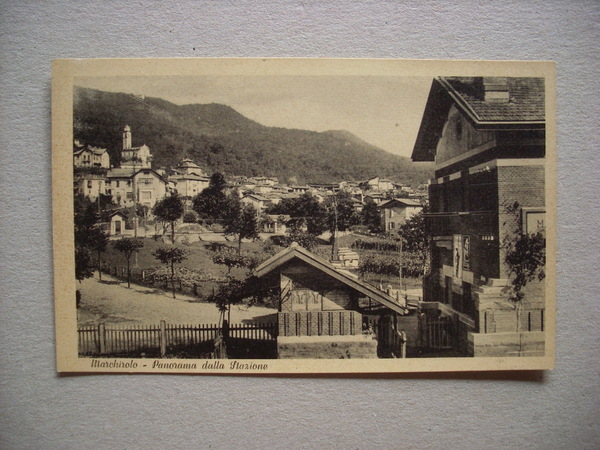 Cartolina / postcard Marchirolo (Varese) Panorama dalla Stazione