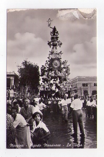 Cartolina / postcard MESSINA - Agosto Messinese - La Vara