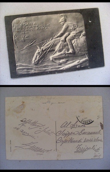 Cartolina / postcard Gara delle Pattuglie Premio Roma 1911 - …