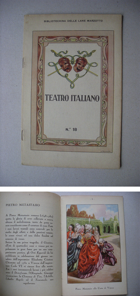 Volume "Biblioteca delle lane Marzotto - TEATRO ITALIANO" 1934