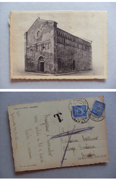 Cartolina / postcard Chiesa di S. Pietro - GALLARATE (Varese) …