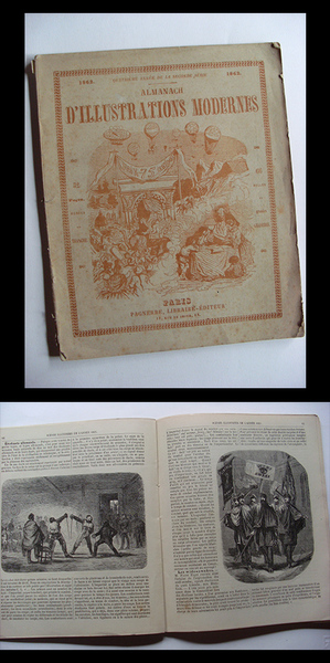 Almanach: D´Illistrations Modernes. 1862. Paris - Pagnerre, Libraire - Editeur