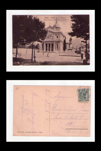 Cartolina / postcard Schio (Vicenza) Chiesa di S. Antonio e …