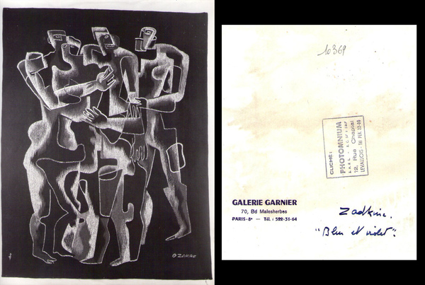 Foto / fotografia per autentica Ossip Zadkine - Galerie Garnier …