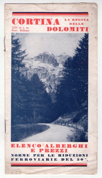 Brochure "CORTINA la Regina delle DOLOMITI - Elenco Alberghi e …