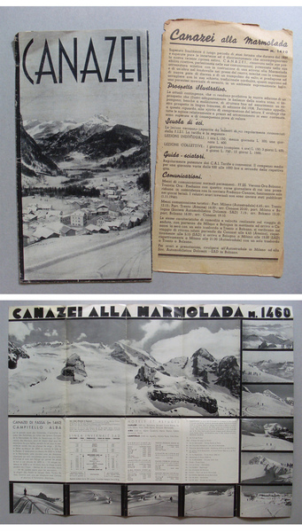 Brochure "CANAZEI alla Marmolada - Azienda Autonoma di Soggiorno" 1946 …