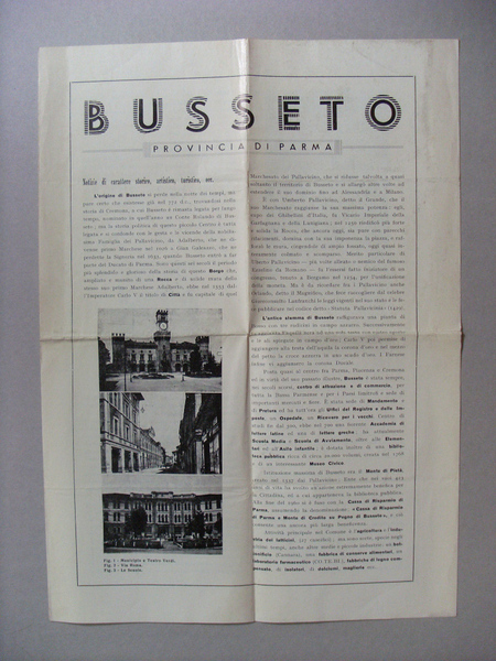 Brochure "BUSSETO Provincia di Parma"