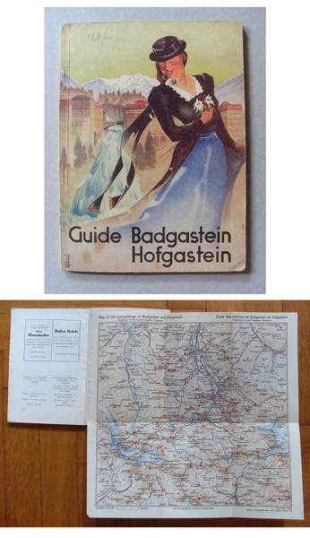 Brochure "Guide Badgastein Hofgastein" con piantina.