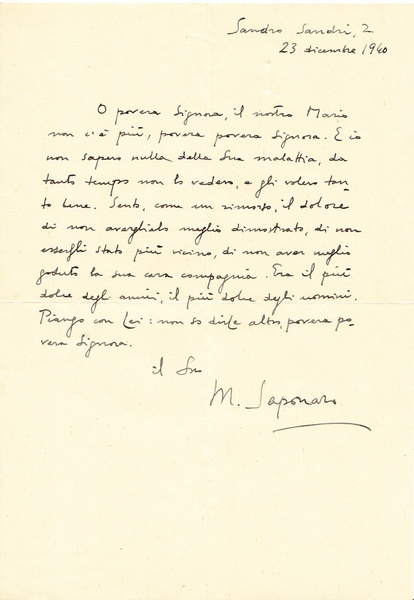 Michele Saponaro. (S. Cesario di Lecce 1885, Milano 1959). Scrittore. …