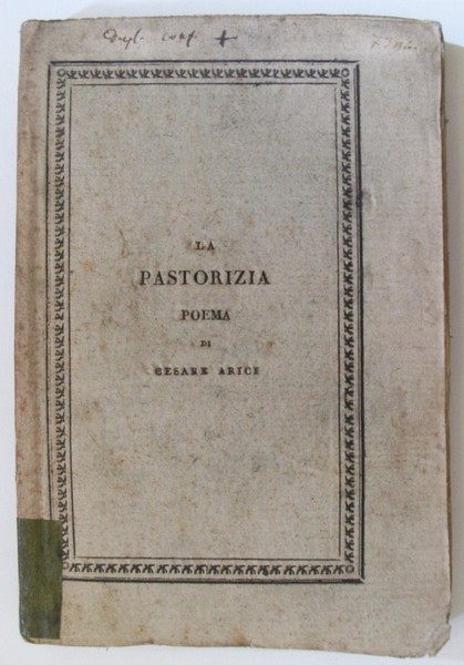 La pastorizia poema di Cesare Arici. 1814