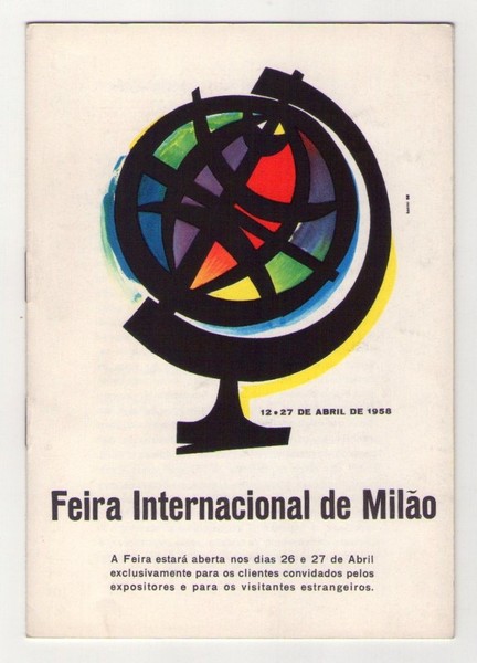 Depliant Feira de Milão - Fiera di Milano 1958. All´interno …