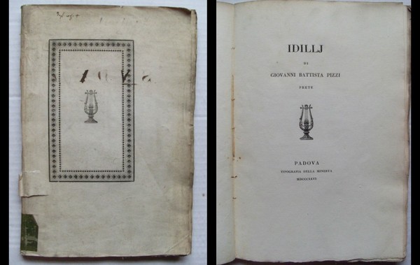 PIZZI GIOVANNI BATTISTA: Idillj. Idilli. 1826