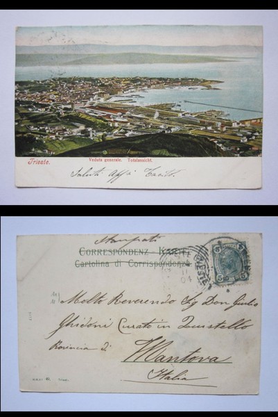 Cartolina / postcard TRIESTE - Veduta generale. Totalansicht. 1904