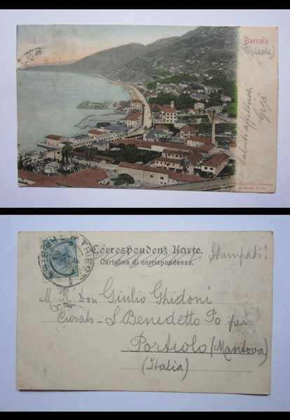 Cartolina / postcard TRIESTE - Barcola. 1905 ca.