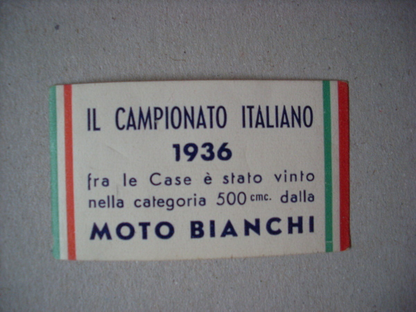 "Il Campionato Italiano 1936 fra le Case vinto da MOTO …