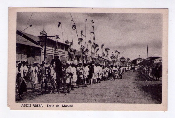 Cartolina / postcard Addis Abeba - Festa del Mascal. Ed. …