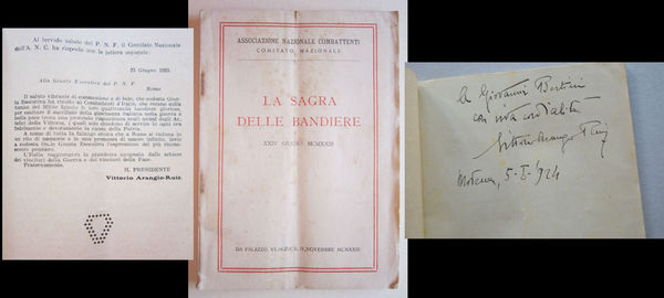 Associazione Nazionale Combattenti LA SAGRA DELLE BANDIERE 1923. Dedica e …