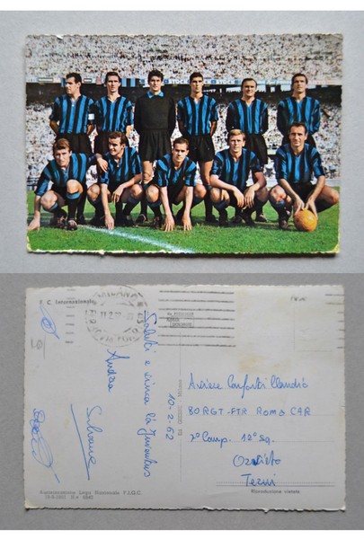 Cartolina / postcard F.C. Internazionale - INTER (Calcio) 1962