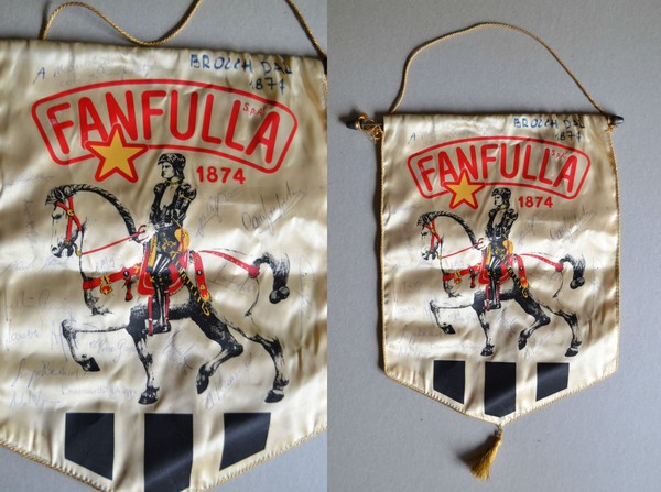 Gagliardetto FANFULLA 1874 con firme giocatori e staff (Calcio)