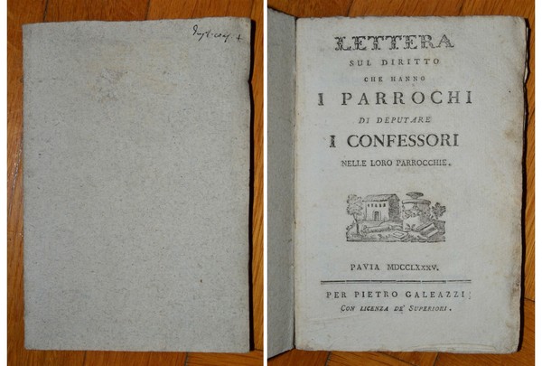 Lettera sul diritto che hanno i Parroci di deputare i …