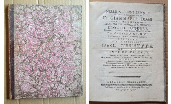 Nelle solenni esequie dell'Ill.mo e Rev.mo Monsignore D. Giammaria Bossi …