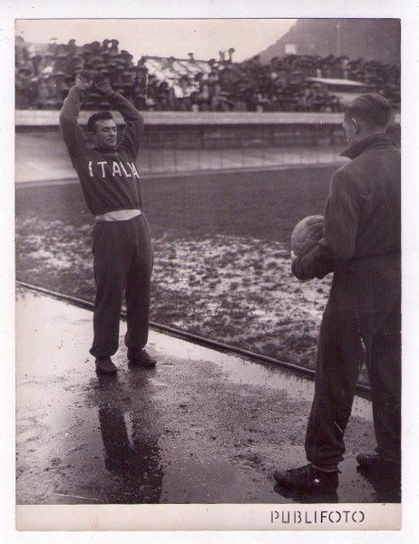 Fotografia originale Como: allenamento di Luigi Porro (calciatore - Calcio) …