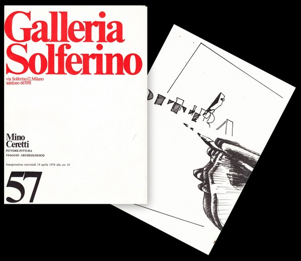 Mino Ceretti. Galleria Solferino Milano. 19 aprile 1978. Testo di …