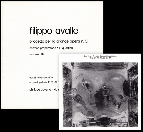 *Filippo Avalle. Progetto per la grande opera n. 3, cartone …