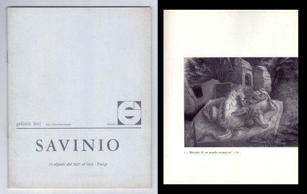 Catalogo mostra ALBERTO SAVINIO "25 dipinti dal 1927 al 1931 …