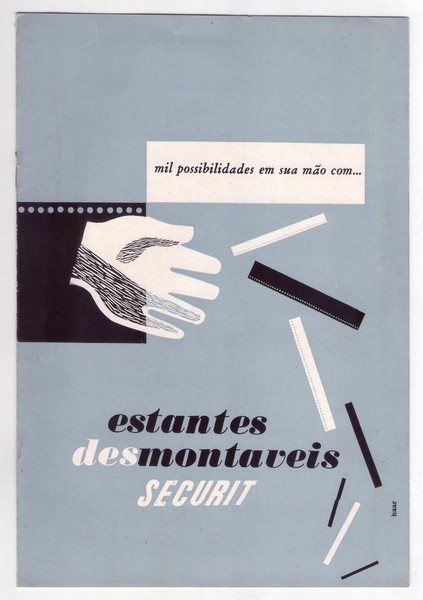 Brochure "Estantes desmontaveis" SECURIT. TECNOGERAL S.A. Sao Paulo