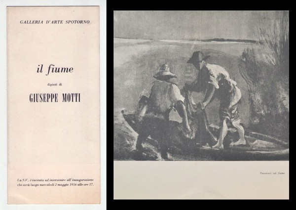 Invito mostra Il fiume dipinti di GIUSEPPE MOTTI. Galleria d'Arte …