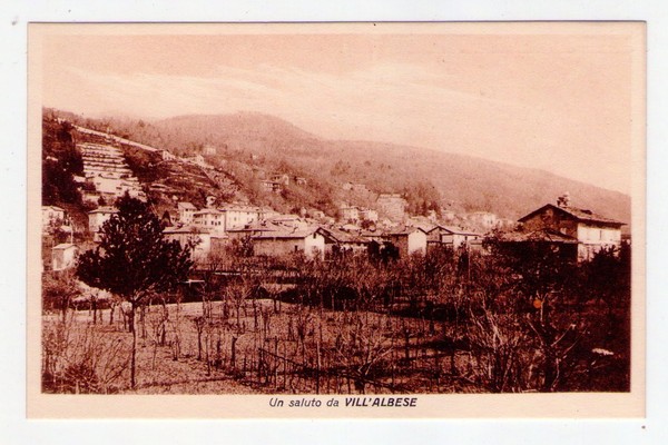 Cartolina Un Saluto da Vill´Albese (Como) 1915 circa