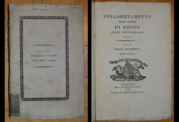 Volgarizzamento delle favole di Esopo. Testo riccardiano inedito citato dagli …