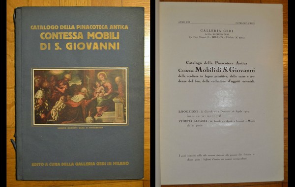 *Catalogo della Pinacoteca Antica Contessa Mobili di S. Giovanni delle …