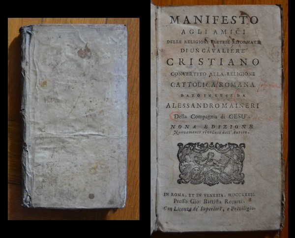 *ALESSANDRO MAINERI - Manifesto agli amici delle religioni pretese riformate …