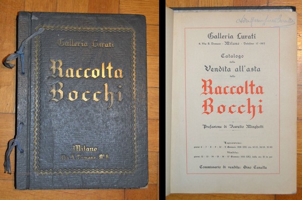 *Catalogo della vendita all'asta della Raccolta Bocchi. Prefazione di Aurelio …