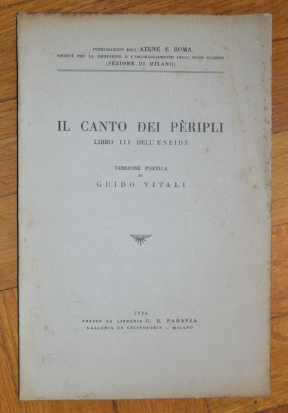 Il Canto dei Pèripli - Libro III dell'Eneide. Versione Poetica …